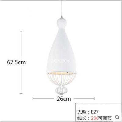INPHIC-北歐loft創意個性簡約鐵藝單頭復古酒吧吧臺餐廳吊燈新款鐵網燈  1190