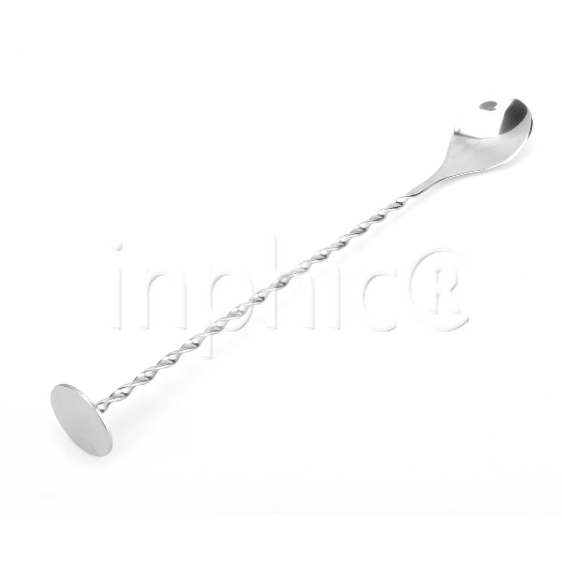 INPHIC-27CM不鏽鋼活塞款吧勺 平頂吧勺 調酒棒 攪拌棒調酒勺 吧羹攪拌勺