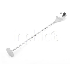 INPHIC-27CM不鏽鋼活塞款吧勺 平頂吧勺 調酒棒 攪拌棒調酒勺 吧羹攪拌勺