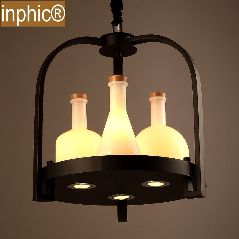 INPHIC-簡約創意個性吊燈藝術loft復古懷舊餐廳吧臺酒瓶吊燈