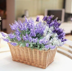 INPHIC-模擬花假花幹花絹花 單支10頭普羅旺斯薰衣草 家居裝飾品