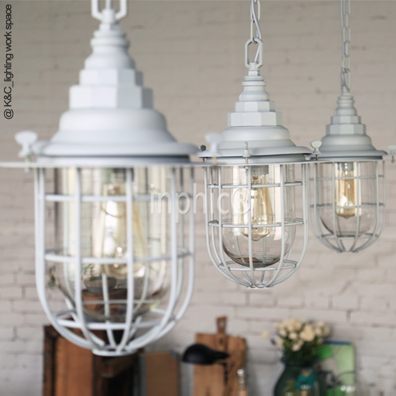 INPHIC-復古小鐵籠吊燈餐廳工業 鳥籠吊燈 吧臺咖啡廳loft吊燈