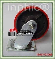 INPHIC-五金5吋鐵芯聚氨酯輪加厚板萬向輪輪子耐磨靜音