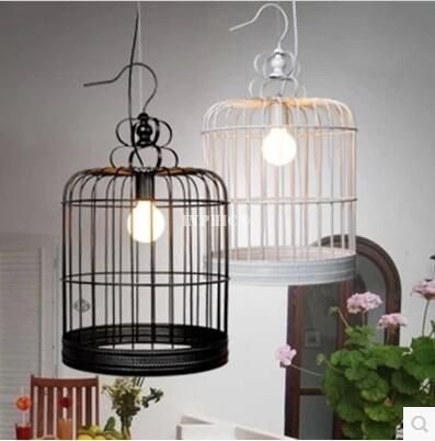 INPHIC-簡約現代創意藝術鐵藝鳥籠吊燈餐廳酒吧吧臺咖啡過道陽臺燈具 300mm 630mm