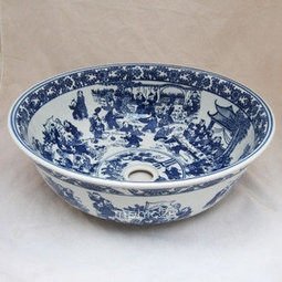 INPHIC-景玉軒 青花百子圖 藝術 洗面盆 陶瓷盆 洗手盆