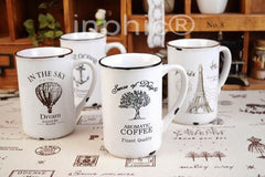 INPHIC-茶具 仿搪瓷牛奶杯復古陶瓷杯咖啡杯隨手杯熱銷