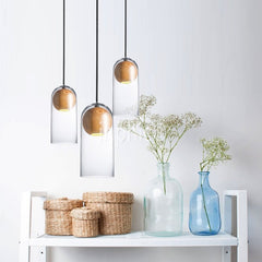 INPHIC-loft美式單頭吊燈透明玻璃罩原木燈 藝術LED酒吧日式燈服裝店