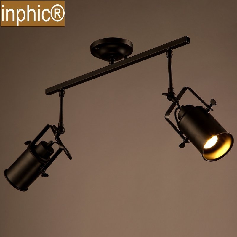 INPHIC-現代復古美式鄉村工業創意個性吧台過道服裝店雙頭射燈
