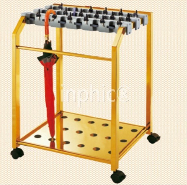 INPHIC-方管雨傘架18頭/24頭/36頭防盜雨傘架附鑰匙雨傘架鈦金雨傘架