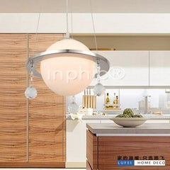 INPHIC-現代簡約餐廳吊燈不鏽鋼水晶吊燈單頭客廳吊燈