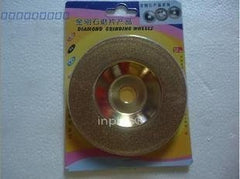 INPHIC-商用 營業 鍍鈦 碗型金剛石磨片 陶瓷磨片 玻璃磨割片 玉石磨片100型