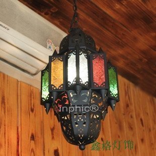 INPHIC-歐式簡約 古鐵藝吊燈摩洛哥風格臥室燈別墅 廊燈地中海風格燈