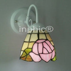 INPHIC-特價促銷古典田園壁燈彩色玻璃工藝壁燈燈玫瑰花燈