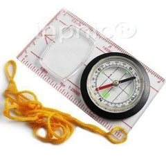 INPHIC-分析測量 夜光多功能地圖指南針定向指北針 比例尺 放大鏡