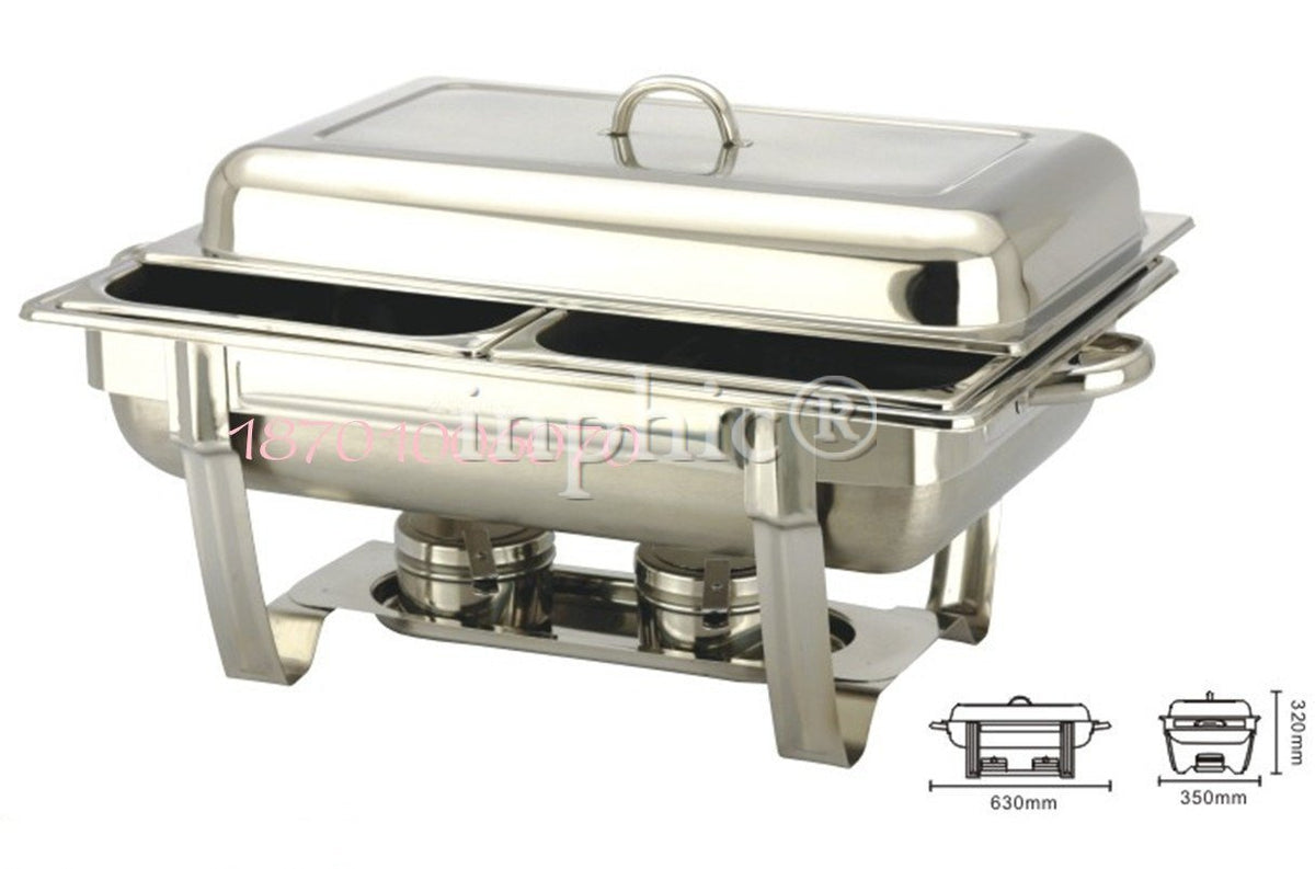 INPHIC-全鋼鍍鈦方形雙盆自助餐爐 自助餐爐