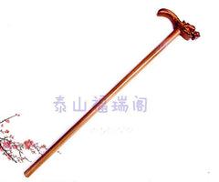 INPHIC-桃木龍頭拐杖 手杖 長壽 避邪護身 送防滑墊 賀壽 助行器