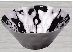 INPHIC-高級不鏽鋼錘印斜口碗 沙拉碗 水果點心盆架 自助餐酒店用品