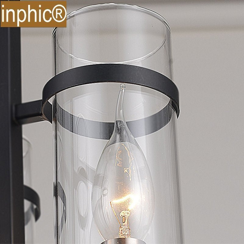 INPHIC-RH Loft2 餐廳美式工業風後現代 四筒清光玻璃吊燈