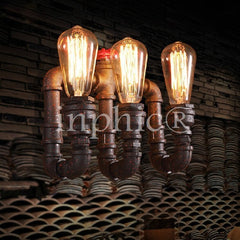 INPHIC-loft創意個性復古餐廳吧台美式鄉村水管燈過道工業風壁燈燈具