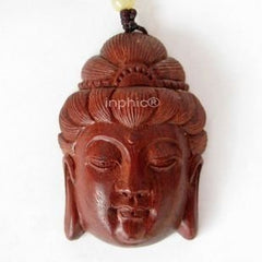 INPHIC-宗教 【百年老店】印度小葉紫檀木手把件 觀音菩薩 風水 平安車掛件