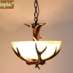 INPHIC-創意鹿角單頭吊燈美式鄉村歐式吧臺吊燈過道樓梯玄關臥室燈具