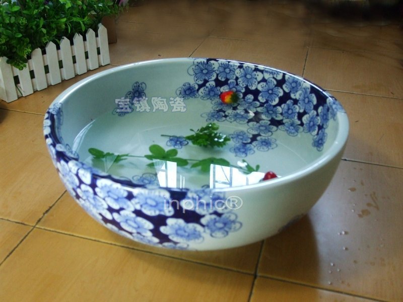 INPHIC-景德鎮陶瓷工藝品 青花 養魚盆 金魚缸 水族箱