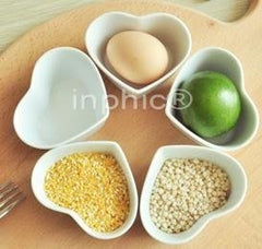 INPHIC-可愛純白色烘焙心形小碗盤餐具布丁碗日式陶瓷器.烤箱