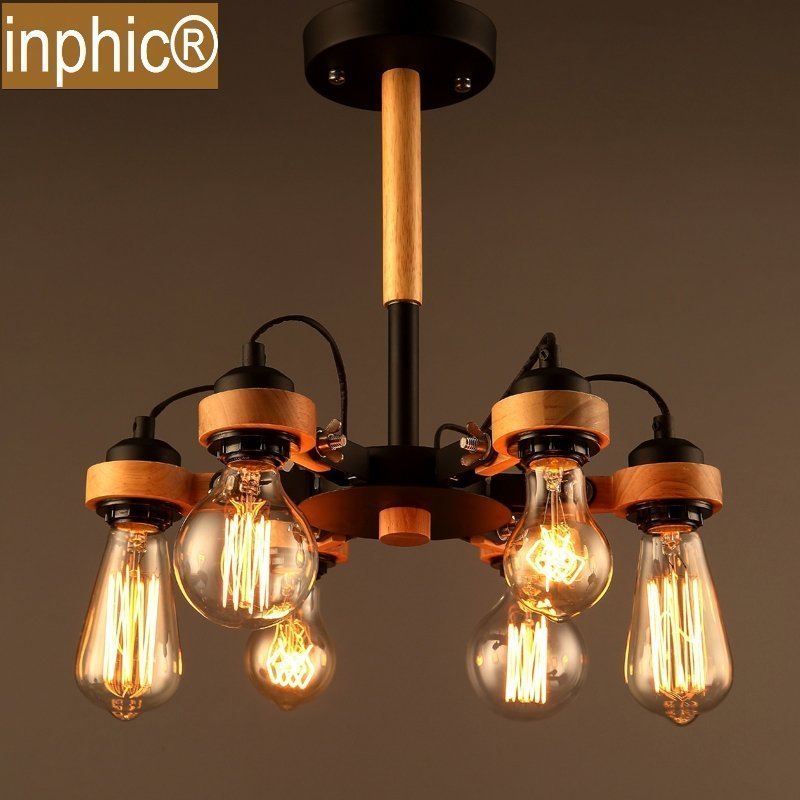 INPHIC-北歐簡約吸頂燈客廳臥室餐廳創意燈具美式鄉村吸頂燈 6頭