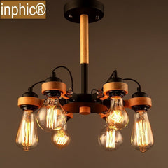 INPHIC-北歐簡約吸頂燈客廳臥室餐廳創意燈具美式鄉村吸頂燈 6頭