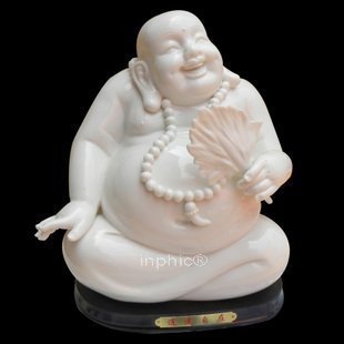 INPHIC-宗教 陶瓷器彌勒佛像擺飾 人物雕塑 工藝品 家庭裝飾品 桌面擺設