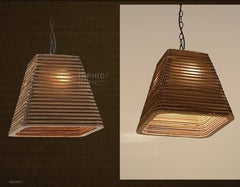 INPHIC-美式特色鄉村裸蛹吊燈復古餐廳吧臺臥室紙蜂窩吊燈書房咖啡廳 傘型