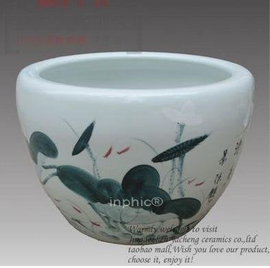 INPHIC-陶瓷 景德鎮 置物罐 水缸 蓮子缸 米缸 魚缸 荷花睡蓮缸