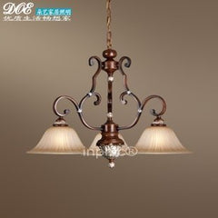 INPHIC-歐式吊燈3三頭餐廳led簡約美式新古典鐵藝燈具客廳臥室燈飾