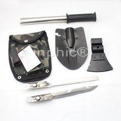 INPHIC-鍬斧頭鋸子刀具四合一工兵鏟 4合1多功能折疊工兵鏟子