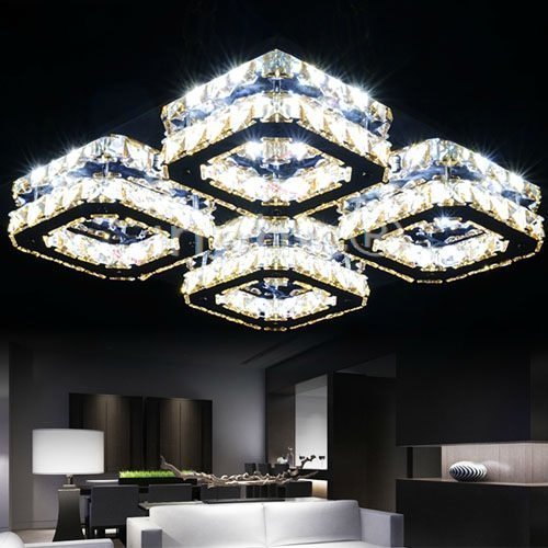 INPHIC-客廳燈現代簡約水晶燈LED吸頂燈長方形創意臥室餐廳燈具走道燈飾