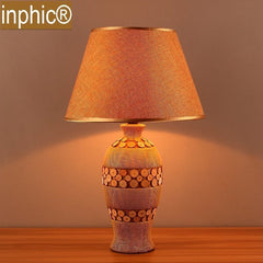 INPHIC-創意個性陶瓷臥室床頭檯燈簡約田園北歐時尚客廳婚慶溫馨時尚檯燈