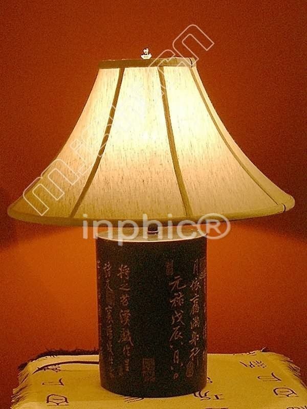 INPHIC-現代中式 燈具 古典 復古 裝飾客廳書房 復古苕溪檯燈(黑)