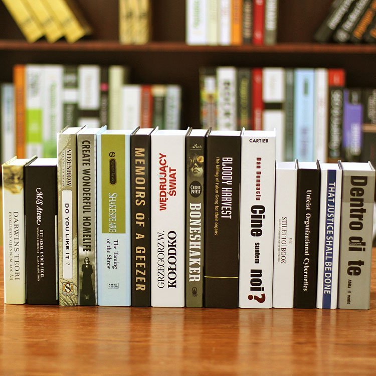 INPHIC-簡約家居飾品假書擺件 辦公室裝飾書攝影道具 仿真書