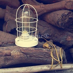 INPHIC-愛迪生檯燈鐵籠復古調光檯燈美式鄉村工業loft 鳥籠吧檯燈