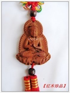 INPHIC-紅木工藝品紅檀木王母坐像汽車裝飾品包包吊掛件新奇特創意小