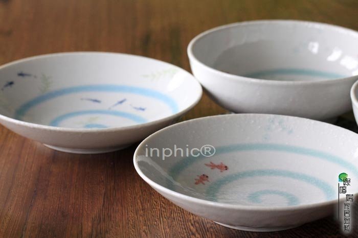 INPHIC-陶瓷餐具雪花釉一盆小魚碗大碗創意瓷泡麵碗湯碗麵碗