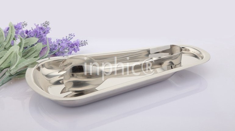 INPHIC-不鏽鋼扇形擱盤/高檔勺托擱盤/餐夾擱盤/自助餐夾盤/夾托/勺托