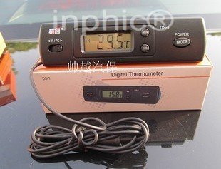 INPHIC-分析測量 汽車空調溫度計 兩用帶時間顯示 修汽車空調工具