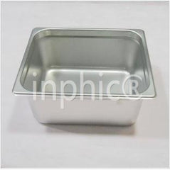 INPHIC-1/2加厚不鏽鋼份盆 304不鏽鋼份盆 份數盆 份盒 保鮮盆 份盆蓋 15cm