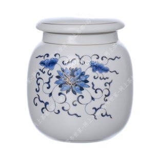 INPHIC-茶具 纏枝蓮茶葉罐 陶瓷茶葉罐 密封罐 茶葉罐陶瓷