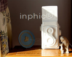 INPHIC-國林精品瓷器創意禮品高溫白瓷相機形陶瓷燈