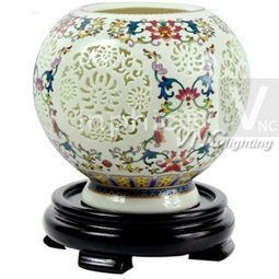 INPHIC-青花瓷現代田園創意臥室床頭燈陶瓷檯燈鏤空簡約