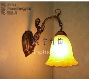 INPHIC-歐式鐵藝燈飾燈具美人魚單頭壁燈燈個性裝飾壁燈