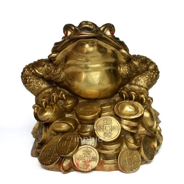 INPHIC-開運 精品開光純銅金蟾擺件 大款金蟾招財工藝品開業招財擺件
