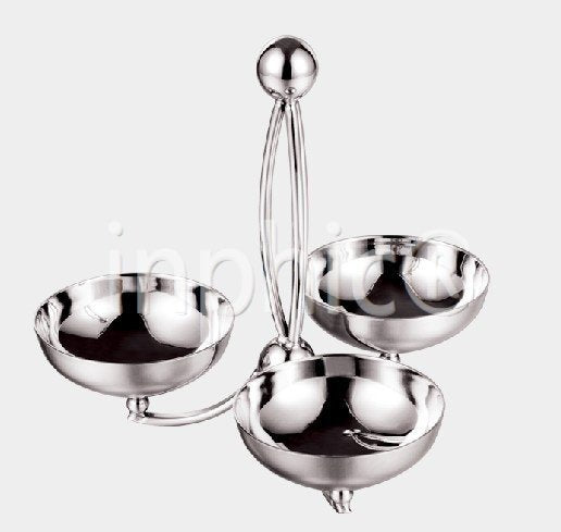 INPHIC-酒吧點心碟 點心架 不鏽鋼小吃碟 酒吧小吃碟 不鏽鋼果碟 16cm